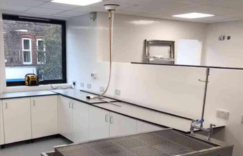 Veterinary furniture in the laboratory at Village Vets