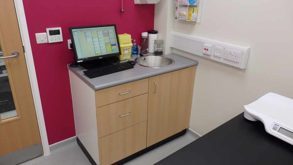 Veterinary consulting room furniture