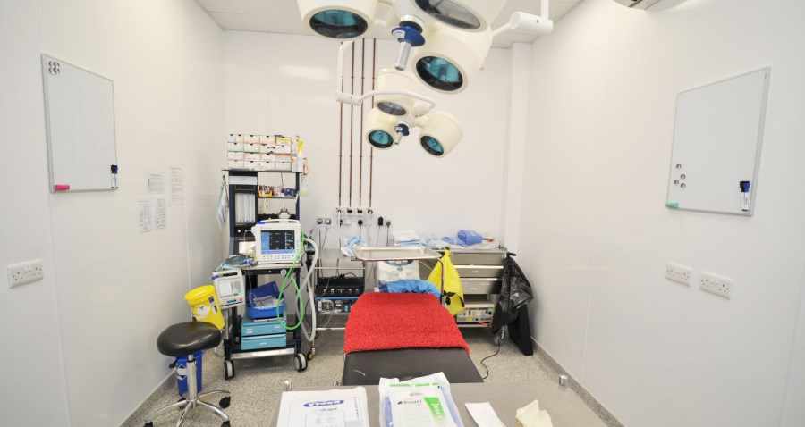 Operating theatre at Eastcott Veterinary Clinic