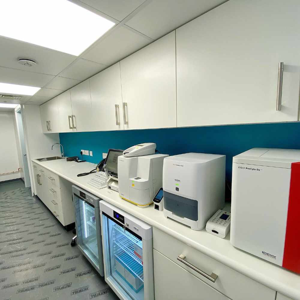 Fitted laboratory furniture